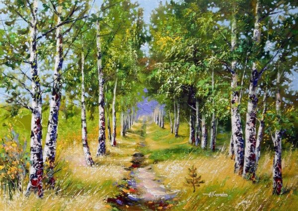 Белорусский художник пейзажист березы
