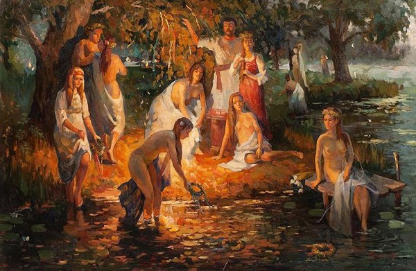 Живопись Дмитрий Фисунов "ночь на Ивана Купала"