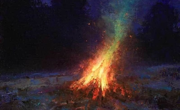 Брент коттон картины костер