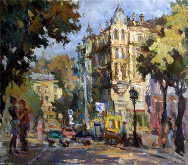 Соковнин картина Одесский дворик