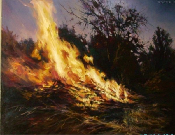 Огонь живопись