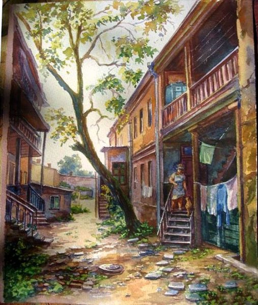 Улочки Родоса художник Абрамова