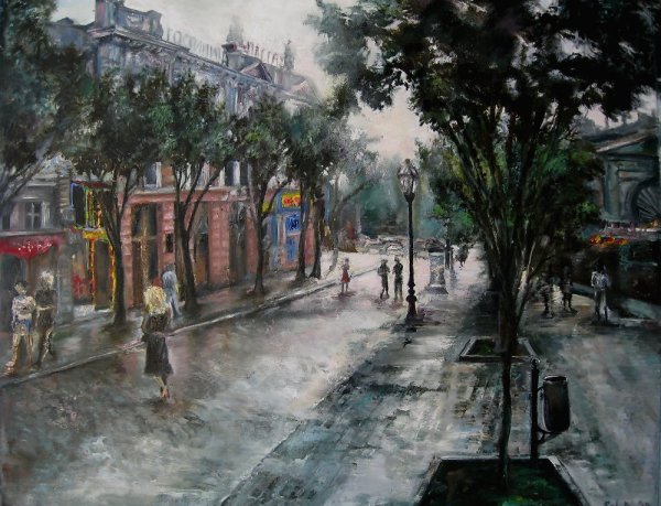 Соковнин картина Одесский дворик