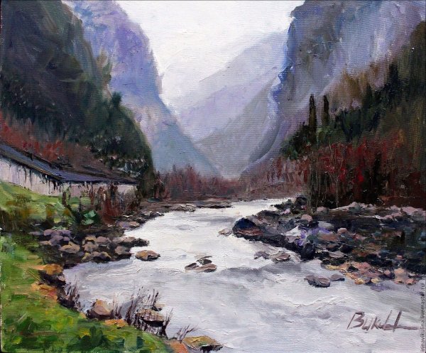 Абхазия картины маслом