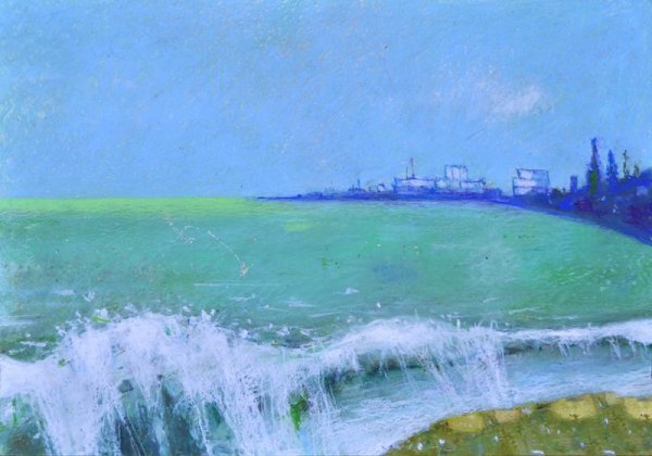 Картина море Абхазия