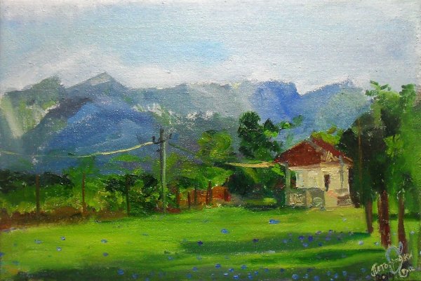 Пейзаж Абхазия картины