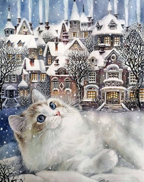 Снежные коты Татьяны Хазовой
