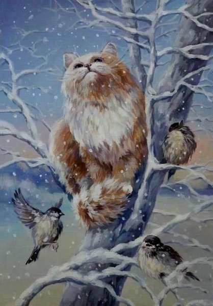 Кира Панина картины кошки