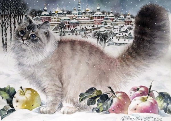 Художница Татьяна Хазова кошки