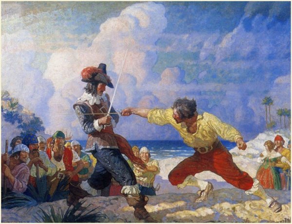 Дуэль на шпагах в живописи