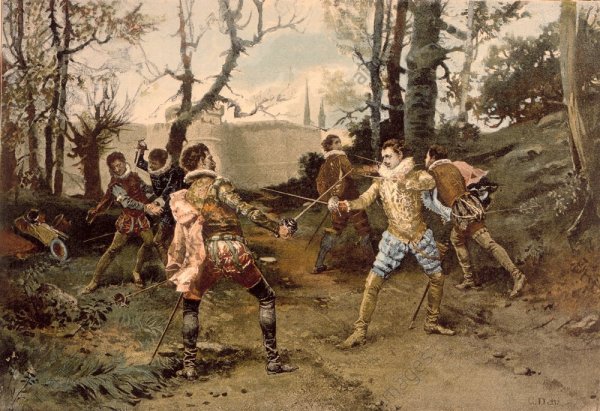 Дуэль миньонов и анжуйцев