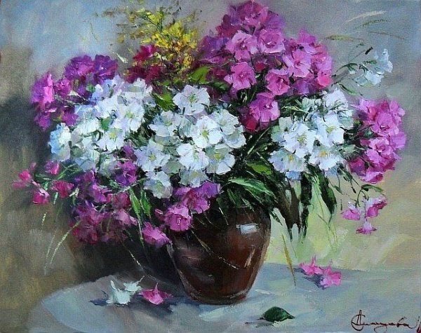 Флокс акварели Андрияки.