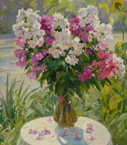 Художник Алексей Каркаев цветы