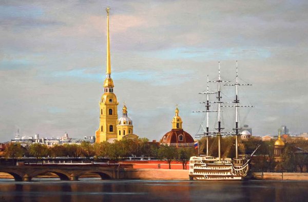 Картины Петропавловской крепости в Санкт-Петербурге