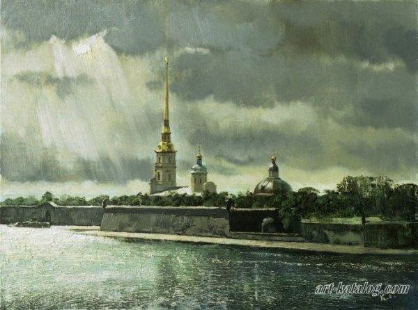 Картины Петропавловской крепости в Санкт-Петербурге