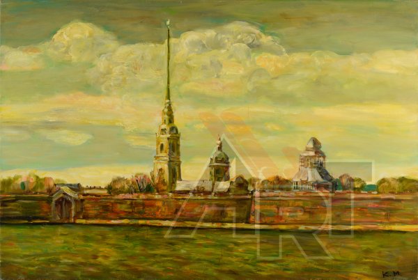 Петропавловская крепость в Санкт-Петербурге пейзаж