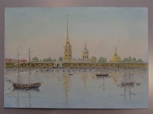 Петропавловская крепость картина