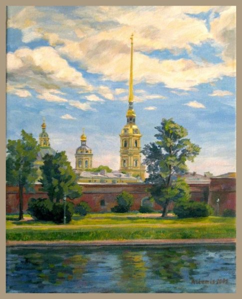 Картины Петропавловской крепости в Санкт-Петербурге