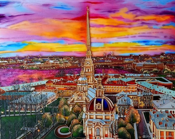 Петропавловская крепость картина