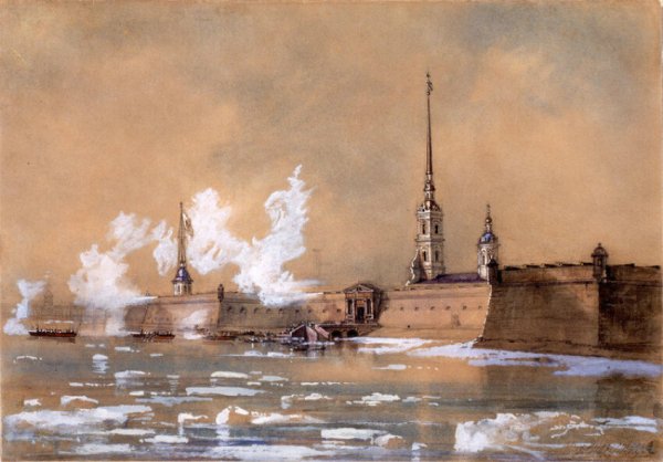 Питер картины Петропавловская крепость