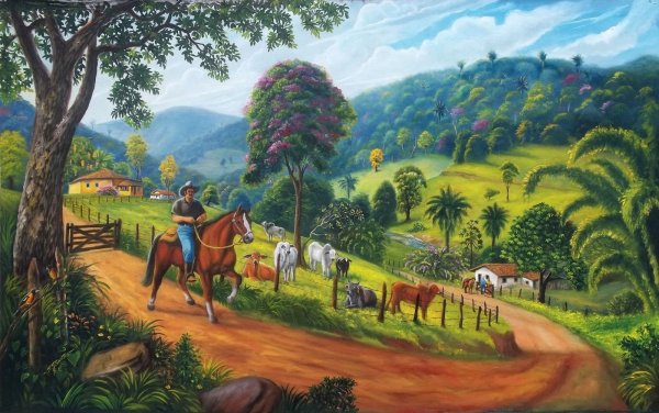 Бразильские пейзажи живопись