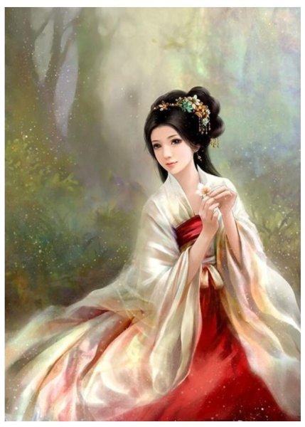 Китайская девушка картина