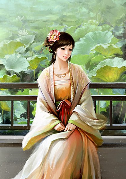 Япония девушки картина