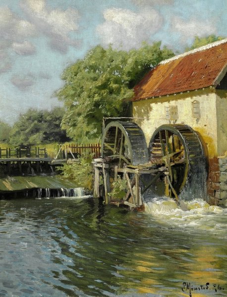 Педер мёрк мёнстед (Monsted, Peder Mork ,1859-1941)