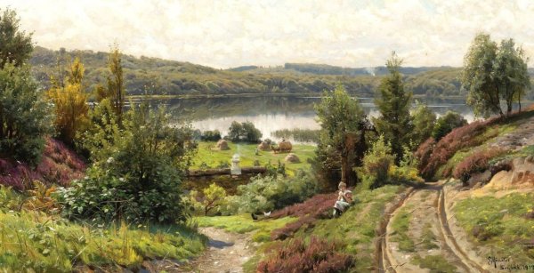 Художник Peder Mørk Mønsted (1859 - 1941)