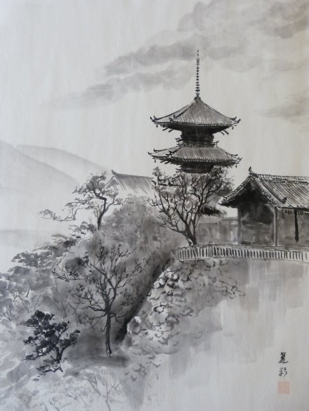 Суйбокуга японская живопись