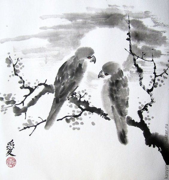 Китайская живопись тушью гохуа