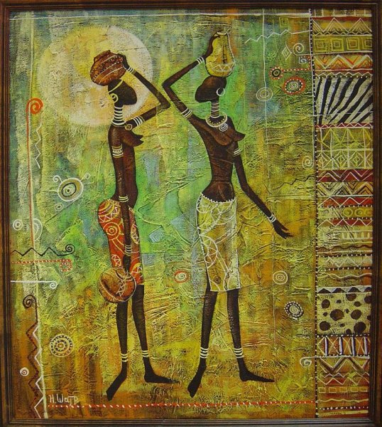 Картина этностиль Африка