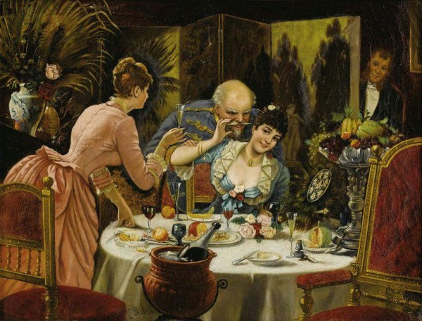 Ужин живопись