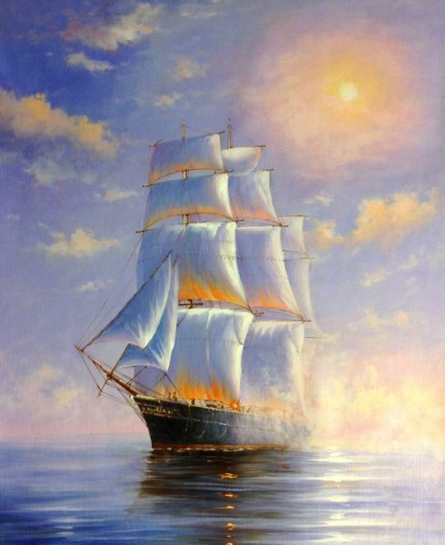Сергей Минаев корабль живопись