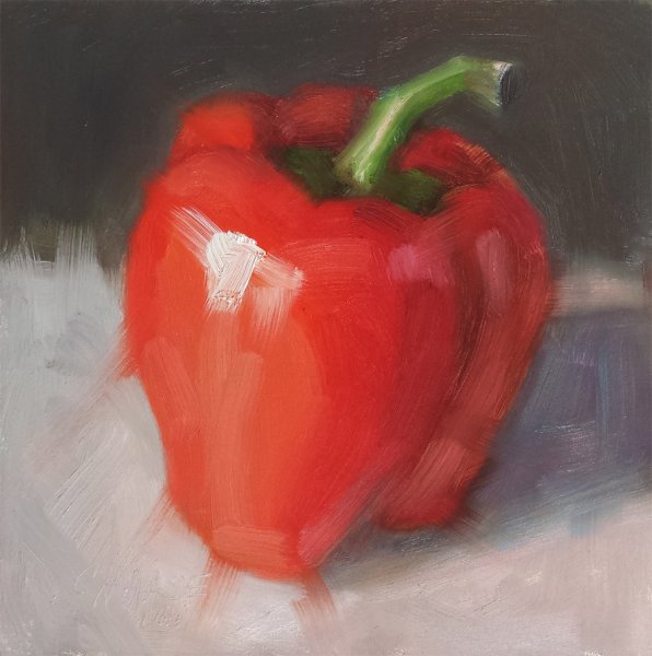 Перцы маслом живопись