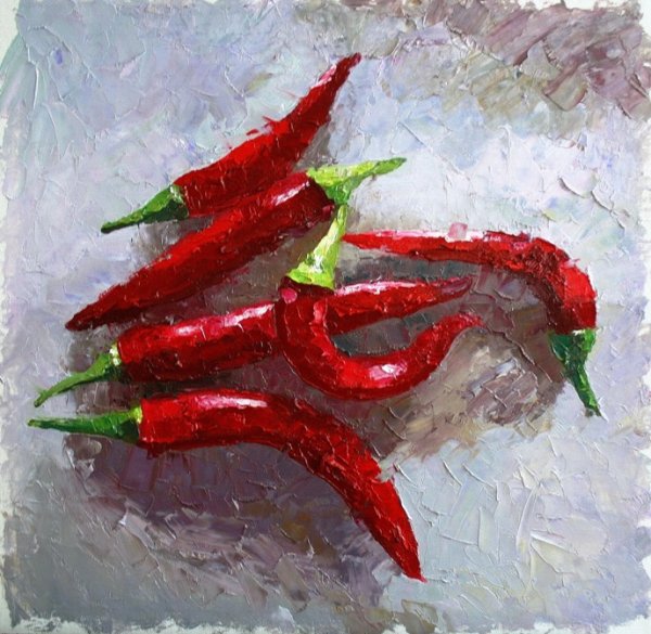 Перец маслом на холсте
