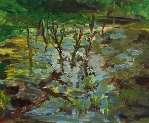 Болото на картинах художников