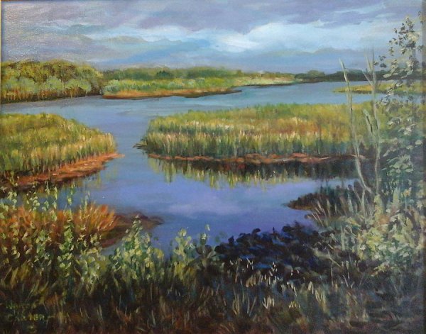 Болото живопись трясина