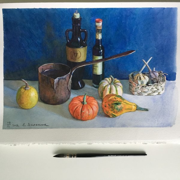 Лиза Залегина акварель