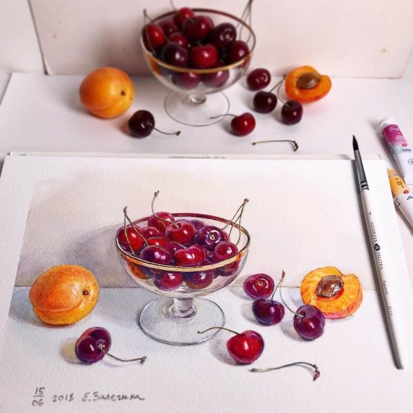 Залегина Елизавета акварель