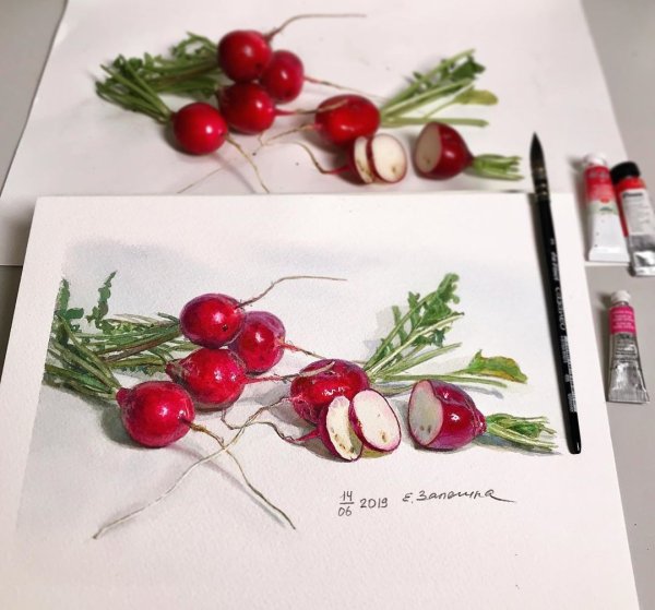 Залегина Елизавета акварель