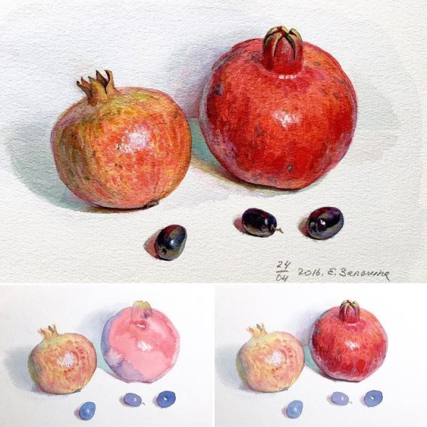 Залегина Елизавета акварель