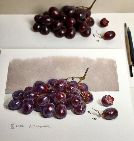 Лиза Залегина акварель