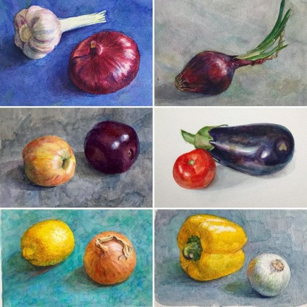 Залегина Елизавета акварель