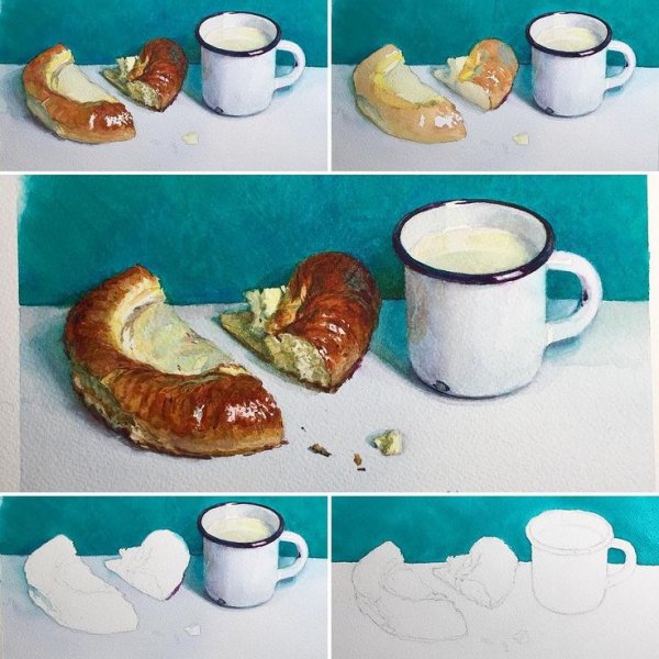 Елизавета Залегина акварель уроки