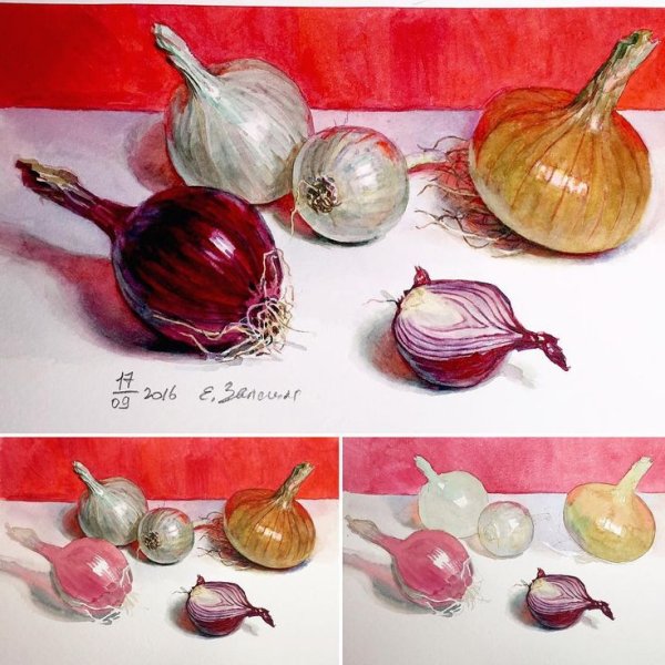 Выпечка акварелью Елизавета Залегина