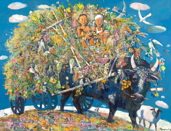 Художник Заясайхан Самбуу