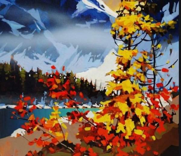 Канадская художница горы живопись