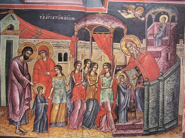 Введение во храм Пресвятой Богородицы икона