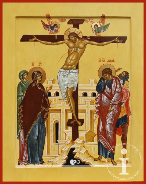 Икона Распятие Господне Рублев